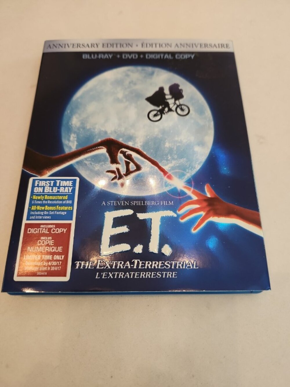 E.T. The Extra-Terrestrial (Blu-ray, 2012) Rare OOP Slipcover
